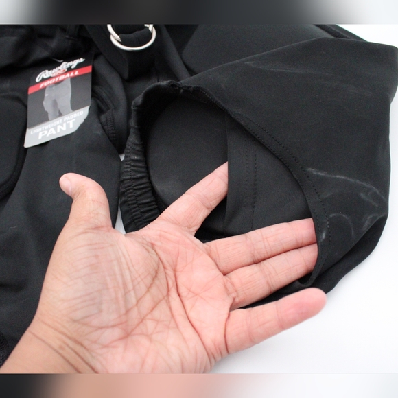 Rawlings Adult Small Padded Football Pants (Black) - Picture 3 of 5